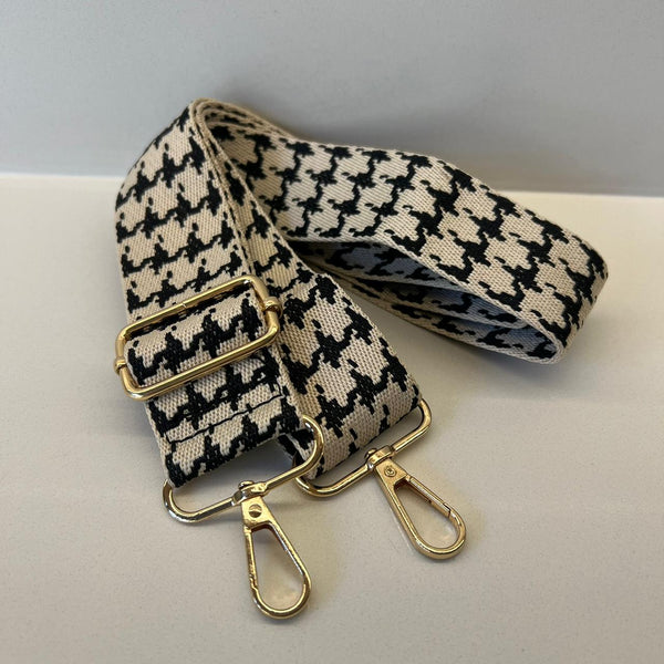 Suprene Bags Handbag & Wallet Accessories Bag Strap - Houndstooth