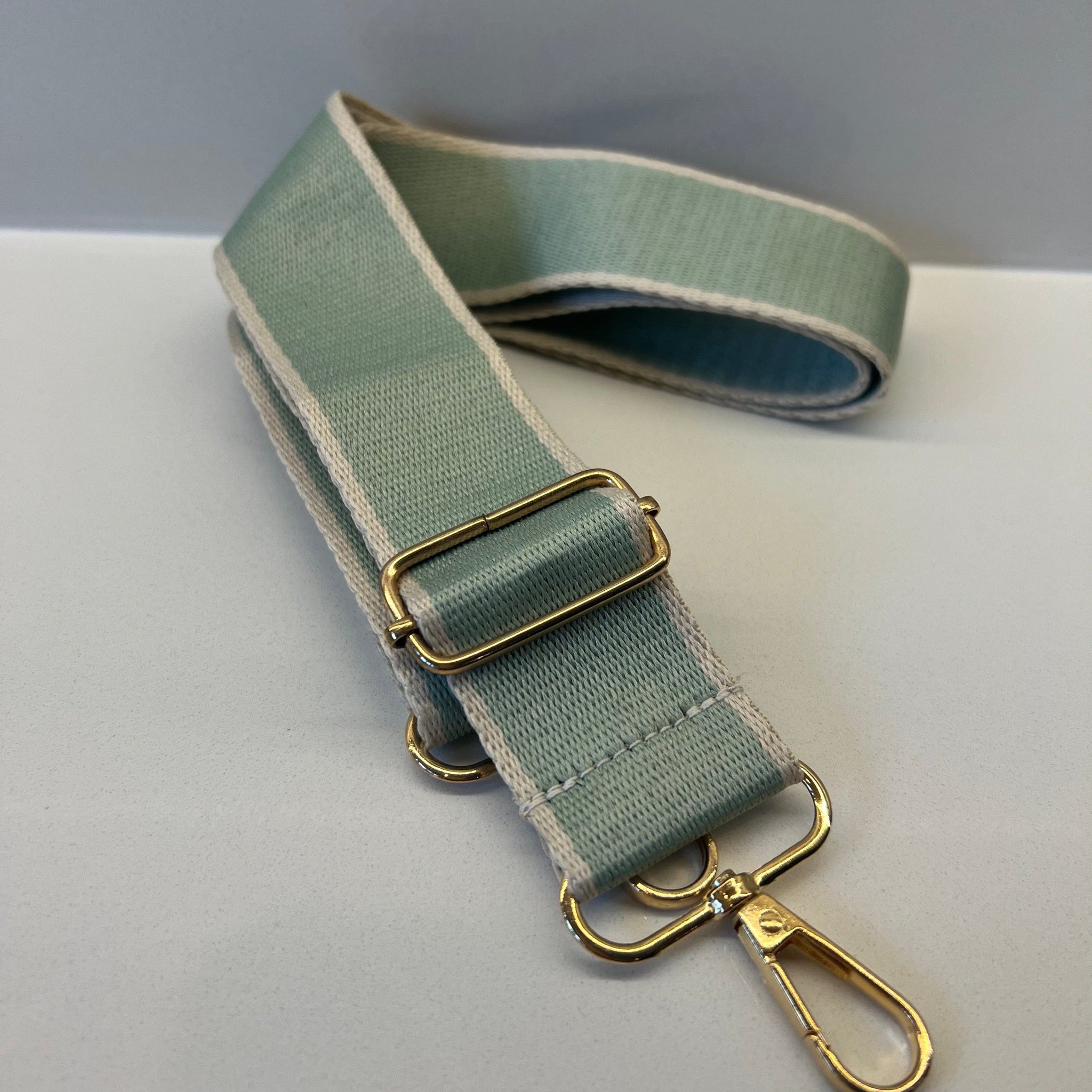 Suprene Bags Handbag & Wallet Accessories Bag Strap - Light Green and Cream