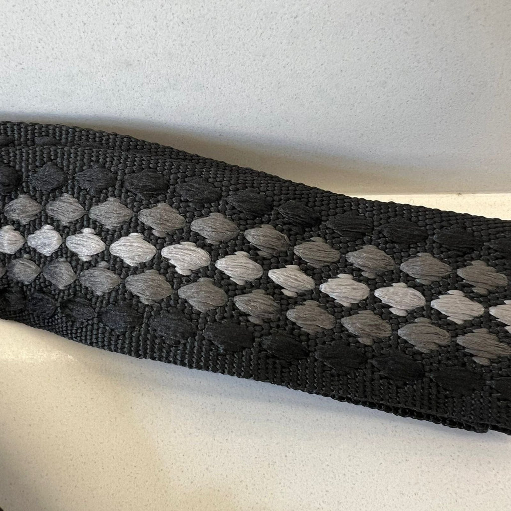 Suprene Bags Handbag & Wallet Accessories Bag Strap - Woven Diamond Black