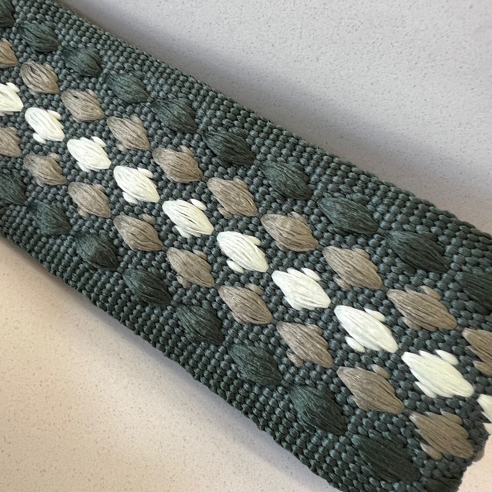 Suprene Bags Handbag & Wallet Accessories Bag Strap - Woven Diamond Green