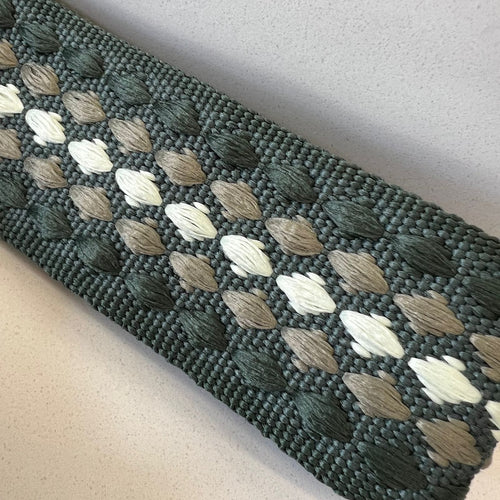 Suprene Bags Handbag & Wallet Accessories Bag Strap - Woven Diamond Green