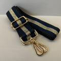 Suprene Bags Handbag & Wallet Accessories Bag strap - Woven Navy Gold