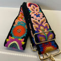 Suprene Bags Handbag & Wallet Accessories Black Premium Strap - Embroidered  Boho Chic