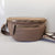 Suprene Bags Handbags Khaki Double Zipper - Gold Hardware