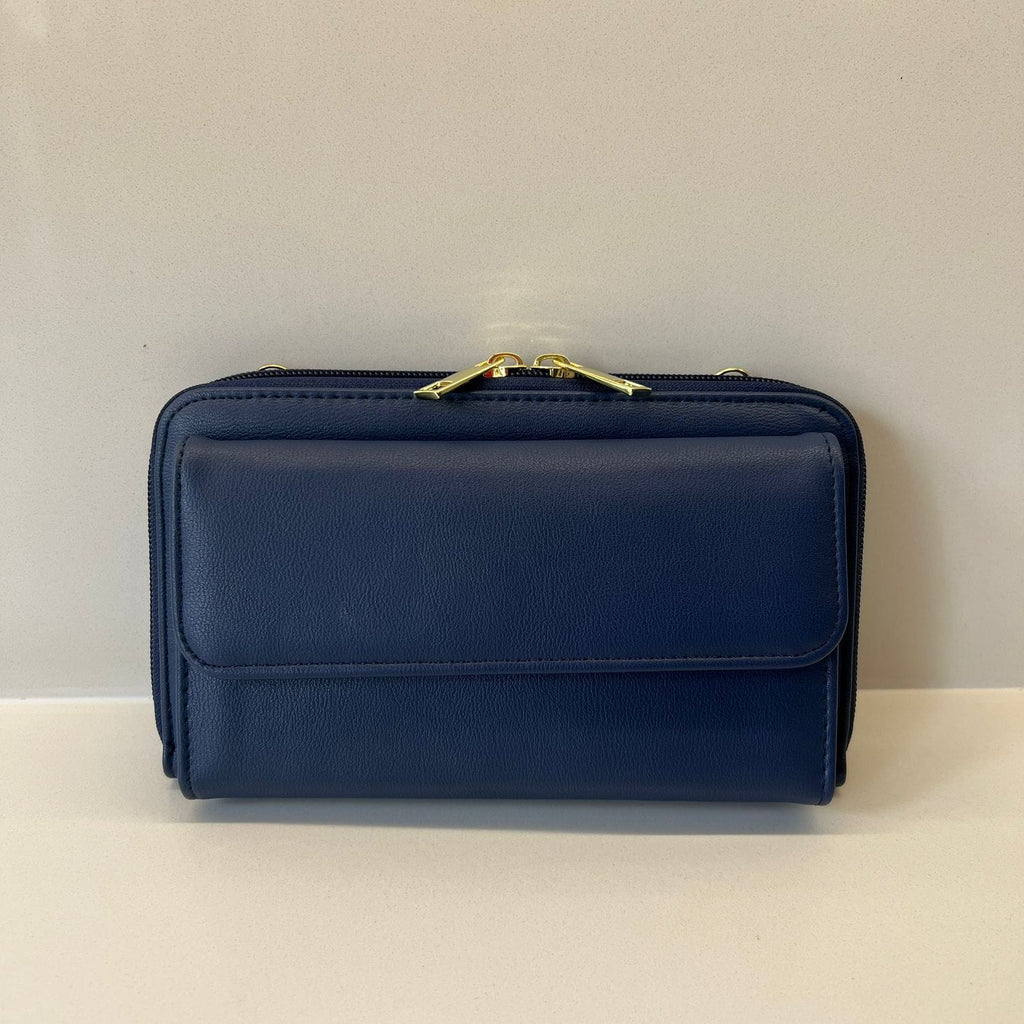 Suprene Bags Handbags Navy The Phone Wallet Crossbody Bag