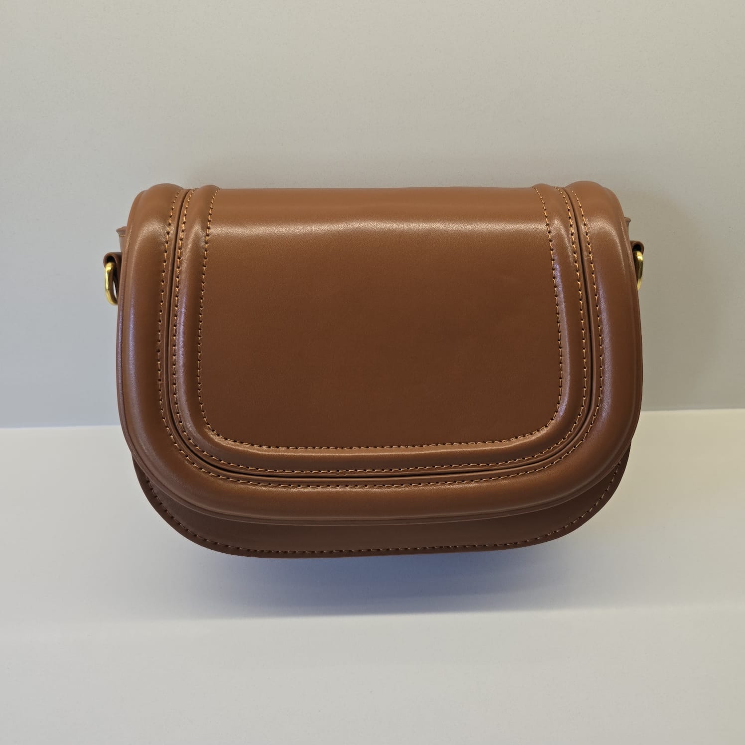 Suprene Bags Handbags Tan Saddle Bag
