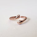 Suprene Bags Rose gold Sterling Silver Hug Ring