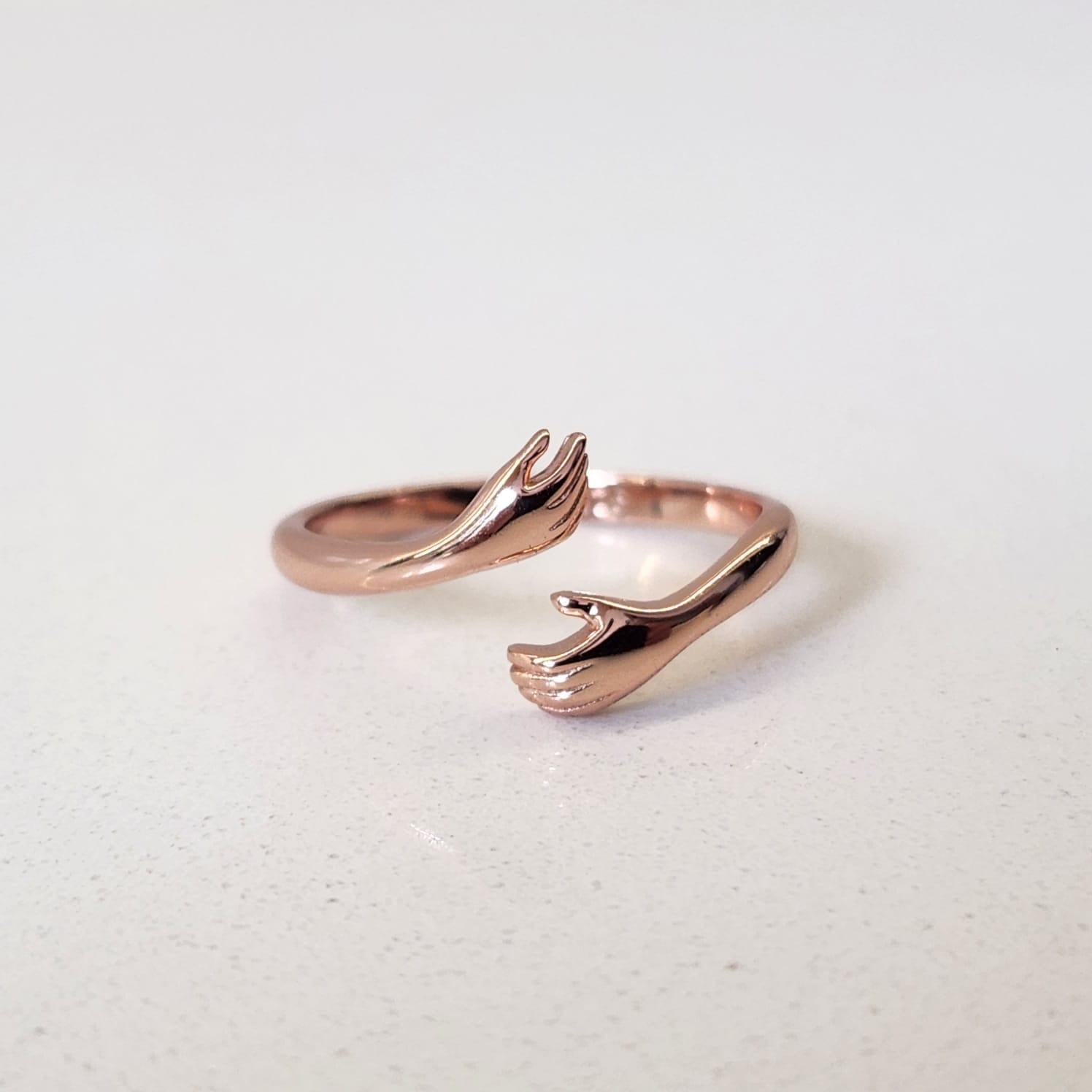 Suprene Bags Rose gold Sterling Silver Hug Ring