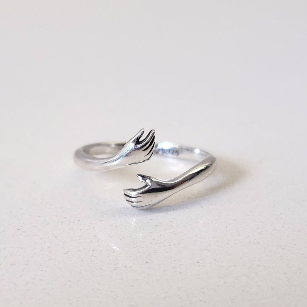 Suprene Bags Silver Sterling Silver Hug Ring
