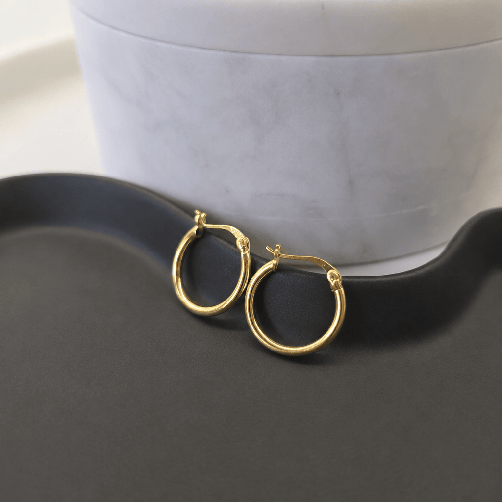 Suprene Collective Earrings Gold Silver Hoop Earrings