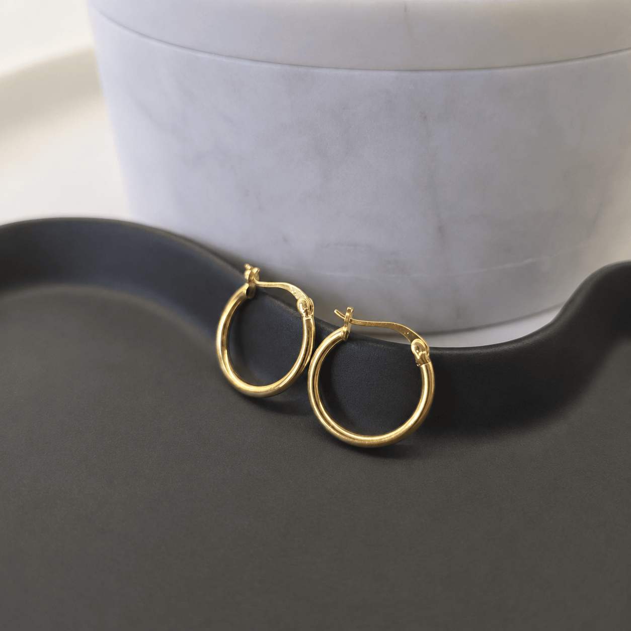 Suprene Collective Earrings Gold Silver Hoop Earrings