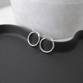 Suprene Collective Earrings Silver Silver Hoop Earrings