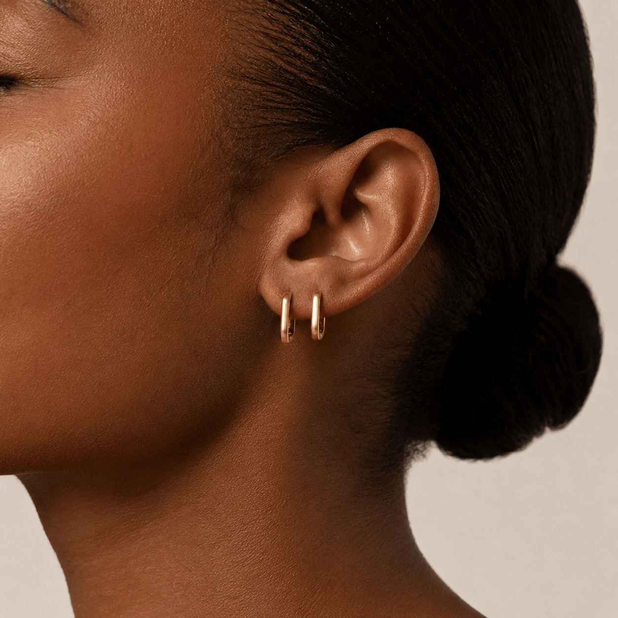 Suprene Collective Earrings Square Huggie Earrings