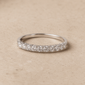 Suprene Collective Rings 6 Half Eternity Moissanite Ring