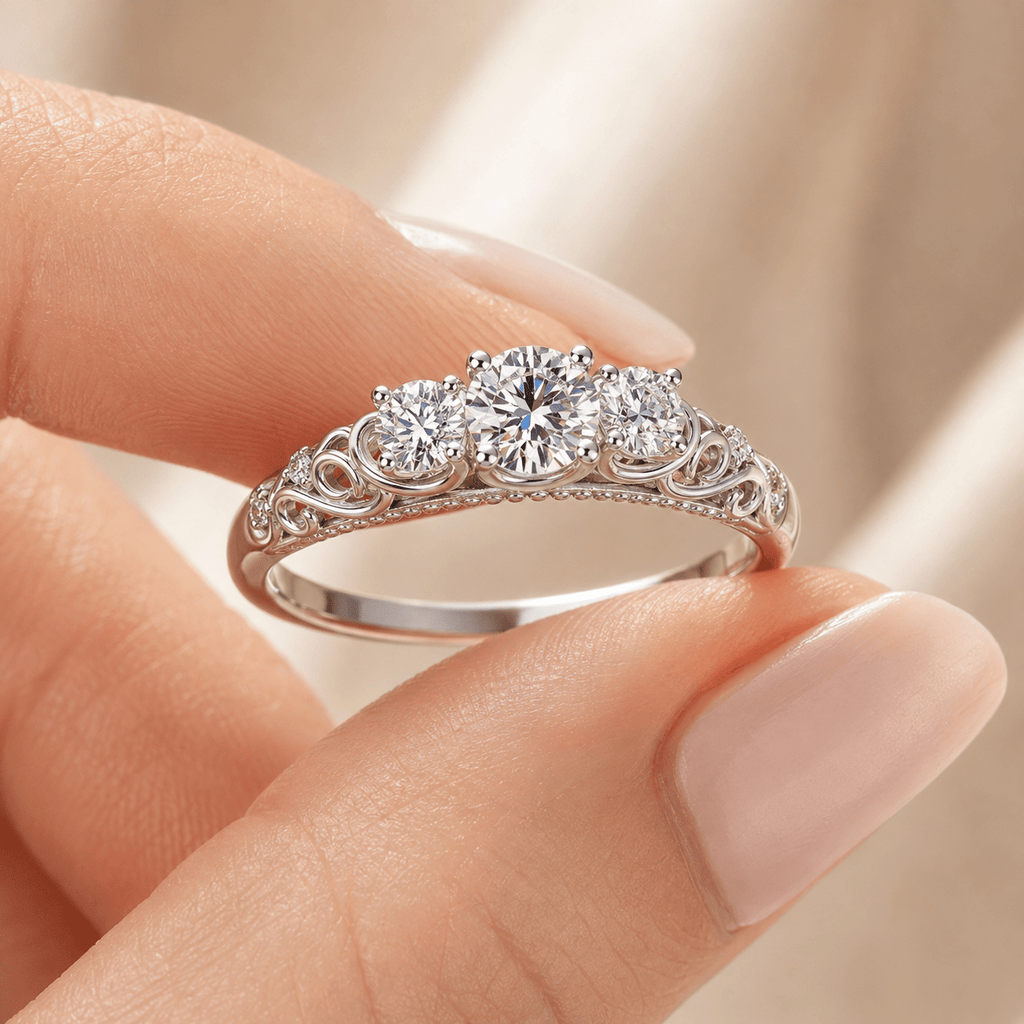 Suprene Collective Rings Grace Moissanite Ring