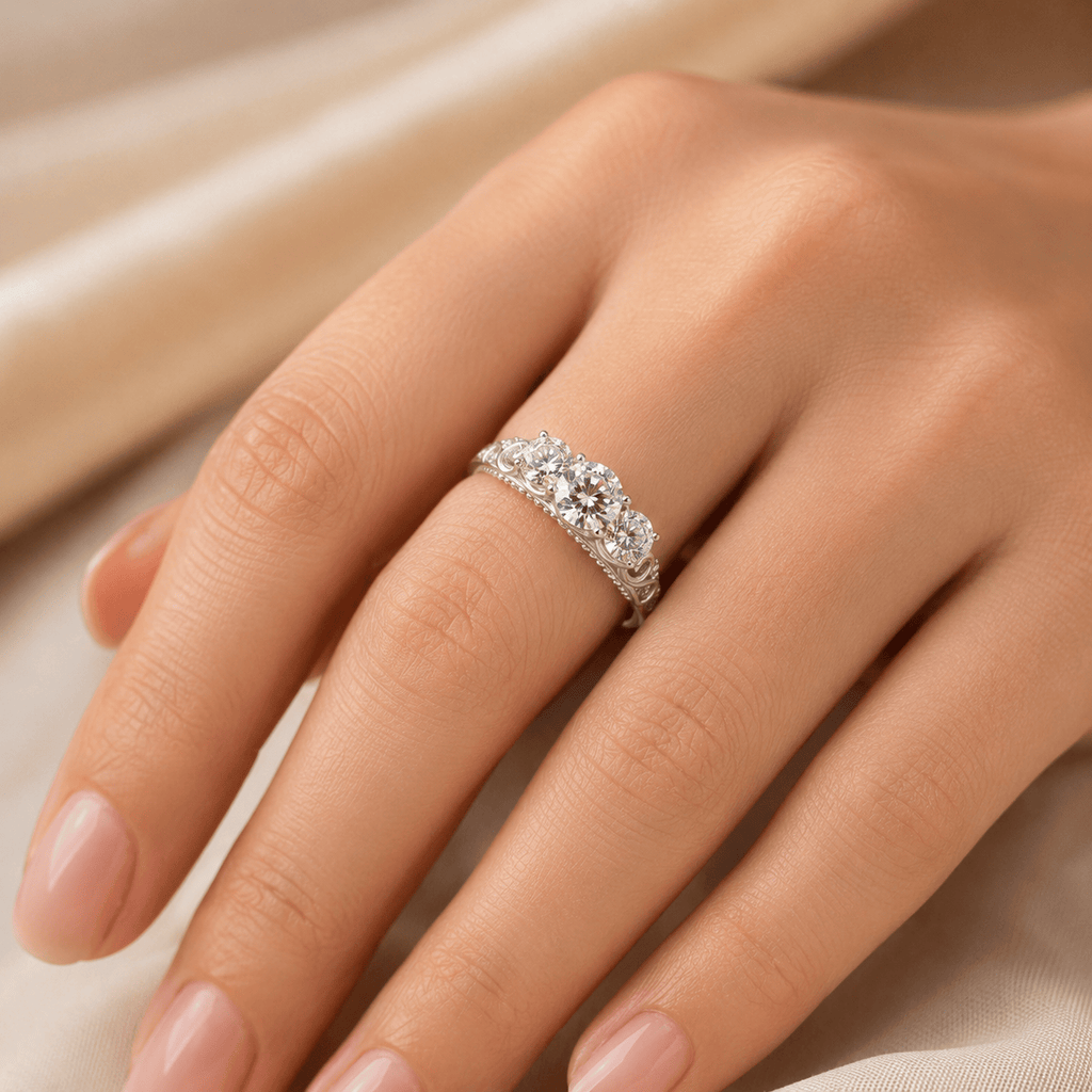 Suprene Collective Rings Grace Moissanite Ring