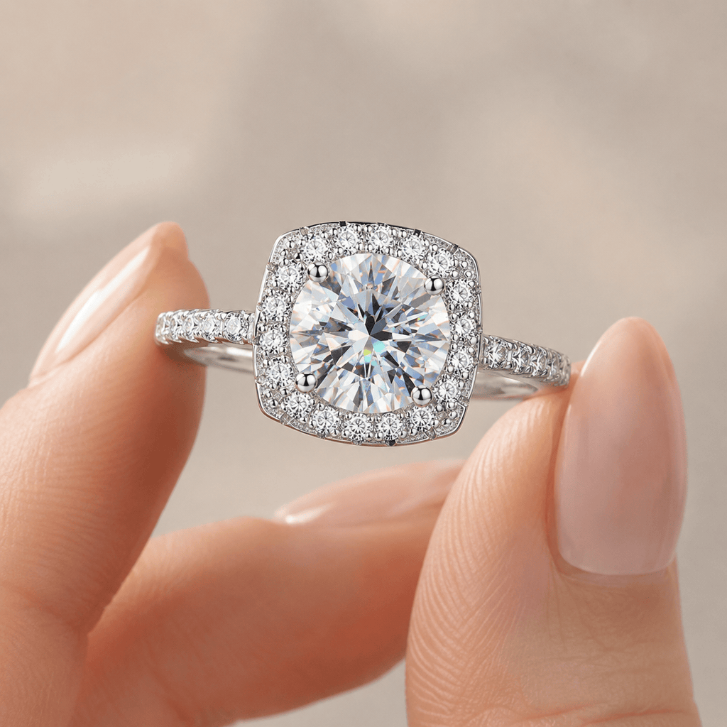 Suprene Collective Rings Luna Moissanite Ring