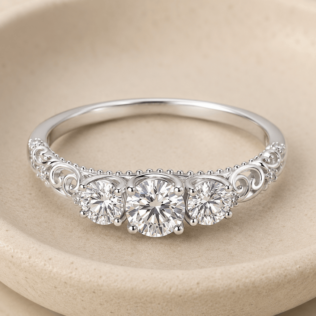 Suprene Collective Rings Size 5 Grace Moissanite Ring