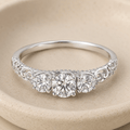 Suprene Collective Rings Size 5 Grace Moissanite Ring
