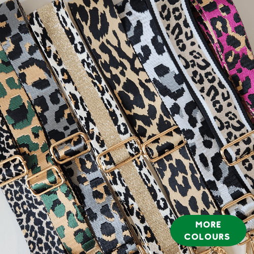 Suprene Bags Bag Accessories Leopard Print Bag Strap Collection