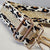 Suprene Bags Bag Accessories Stripe Leopard Print Bag Strap Collection