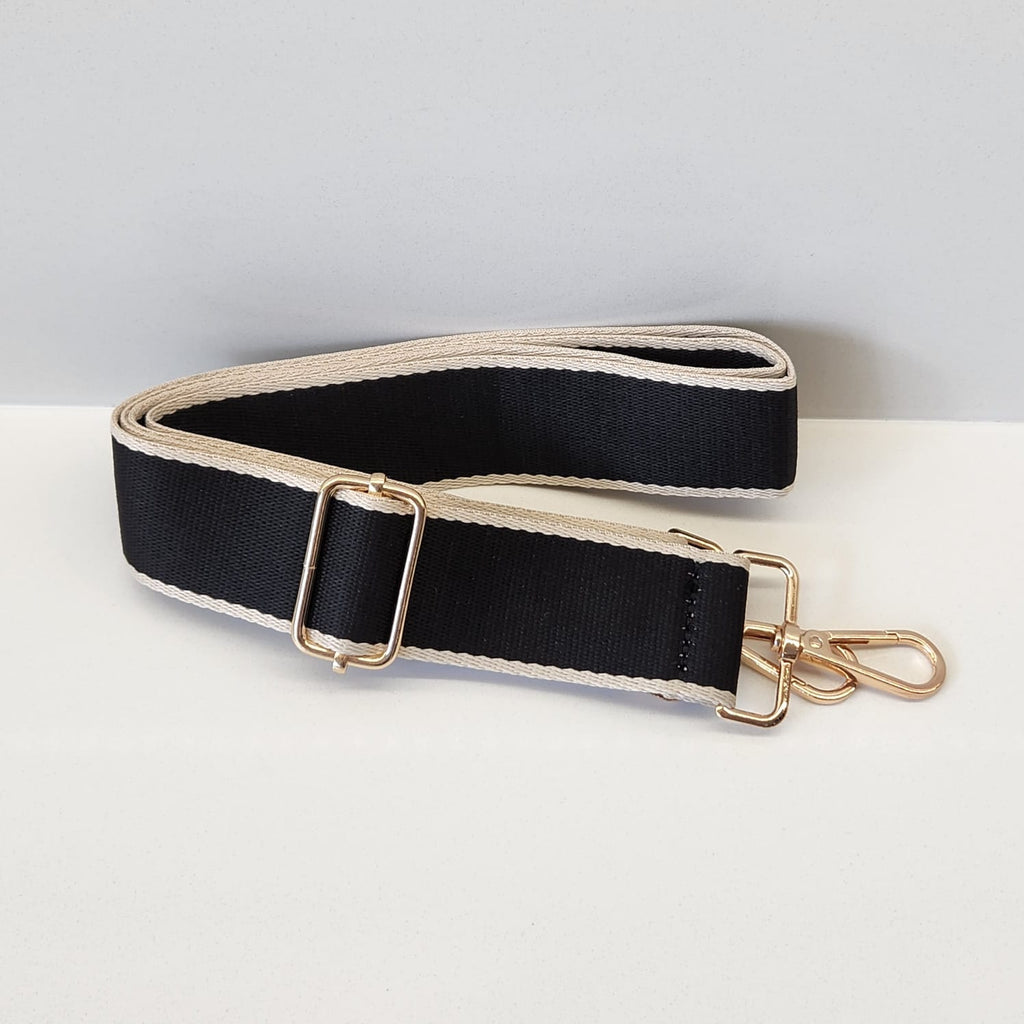 Suprene Bags Handbag & Wallet Accessories Bag Strap - Black and  Cream