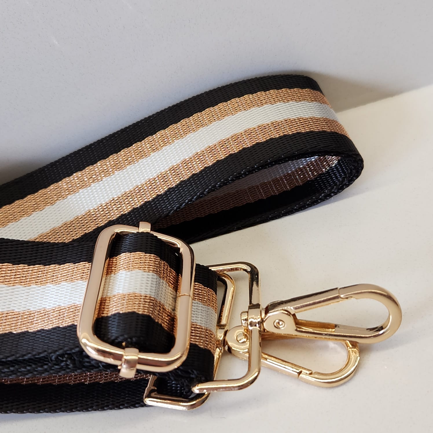 Bag strap - Black and Rose Gold – Suprene Collective