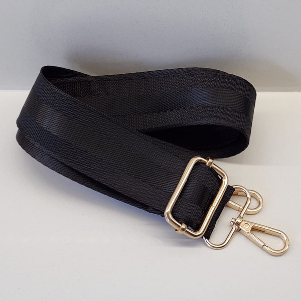 Suprene Bags Handbag & Wallet Accessories Bag Strap - Black Stripe