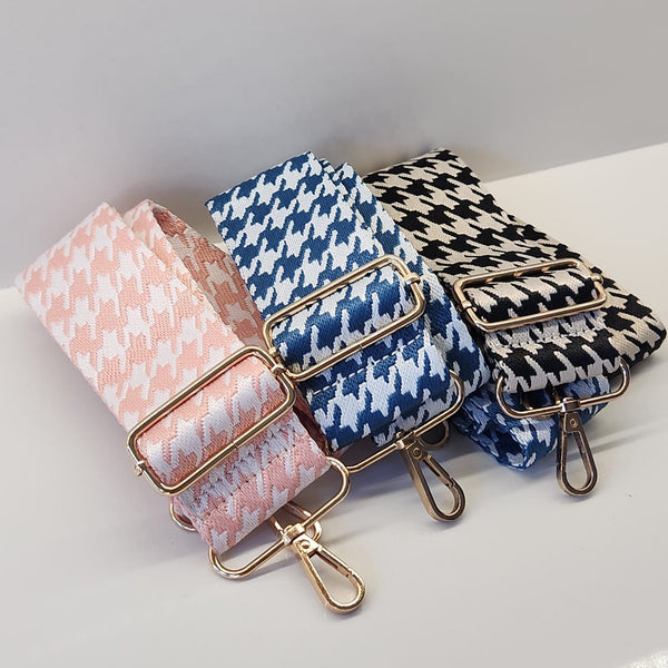 Suprene Bags Handbag & Wallet Accessories Bag Strap - Houndstooth