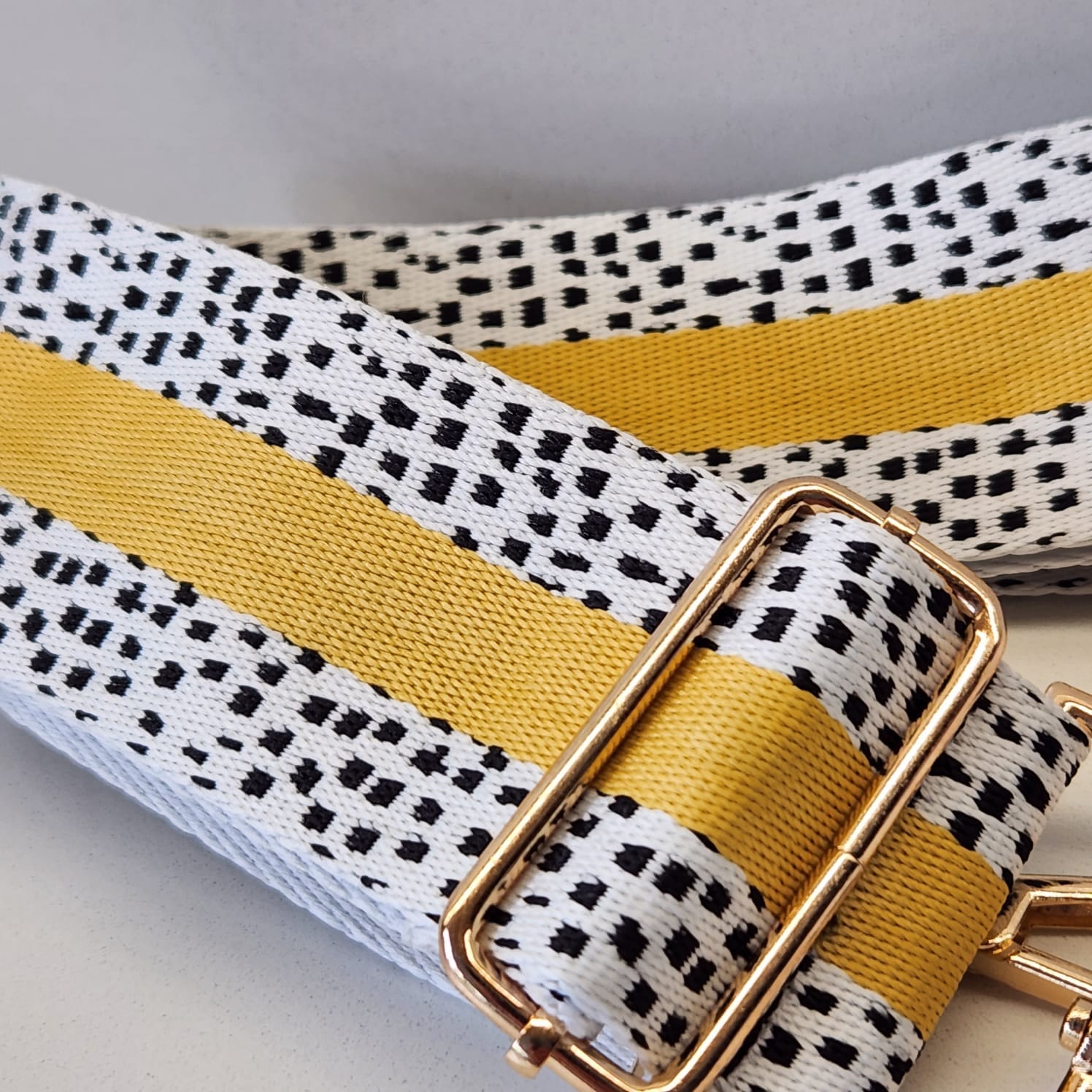 Suprene Bags Handbag & Wallet Accessories Bag strap-Yellow Dalmatian dot