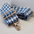 Suprene Bags Handbag & Wallet Accessories Blue Bag Strap - Houndstooth