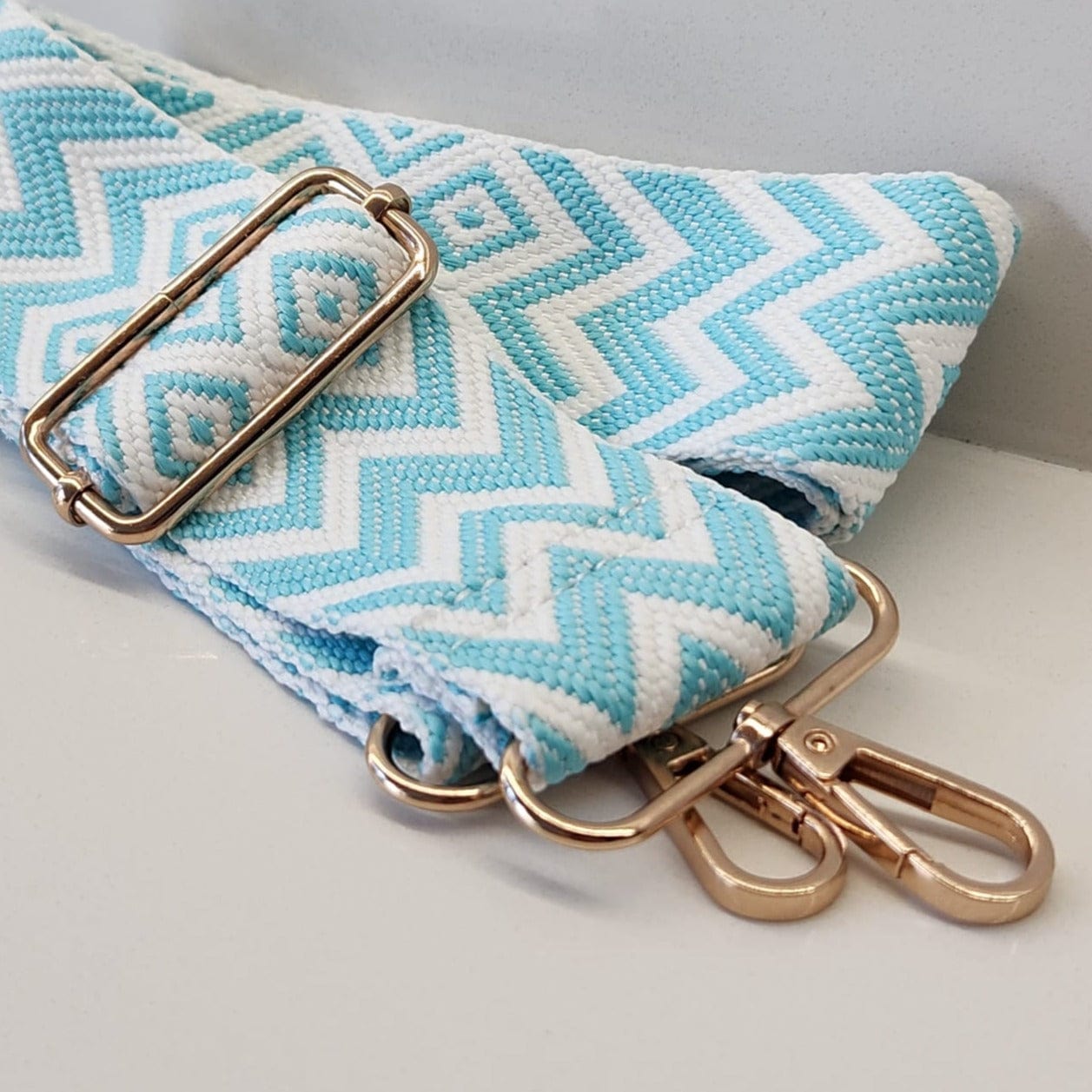 Suprene Bags Handbag & Wallet Accessories Light Blue Bag Strap-Santorini